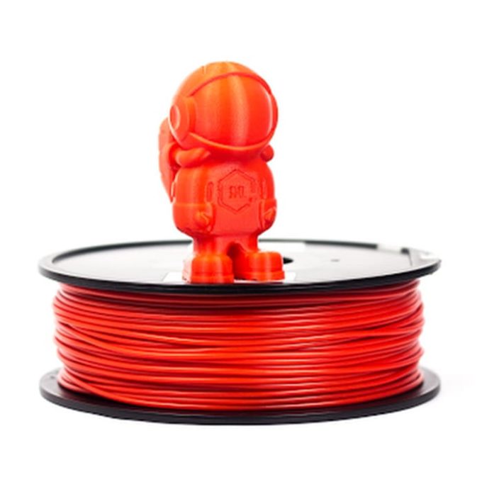 PETG Red 3D Printing Filament and 3D Printed Item