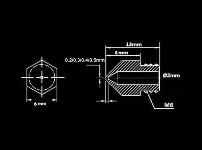 MK8-Sized Brass Nozzles for 3D Printers