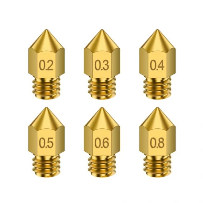 MK9 Brass Nozzles for 3D Printers