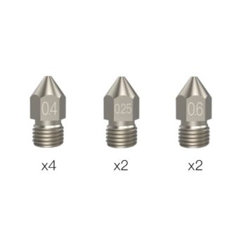 Copper Alloy Hotend Nozzle Sizes (0.25 mm,