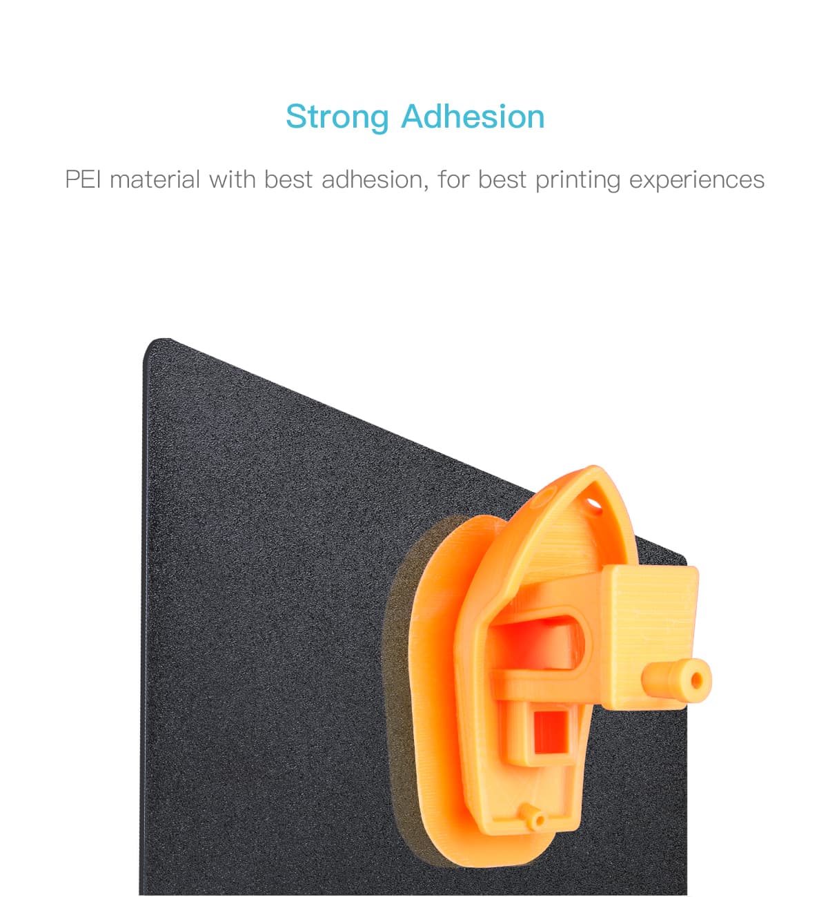 Strong adhesion using PEI magnetic Flexible Plate / Sheet by Creality.