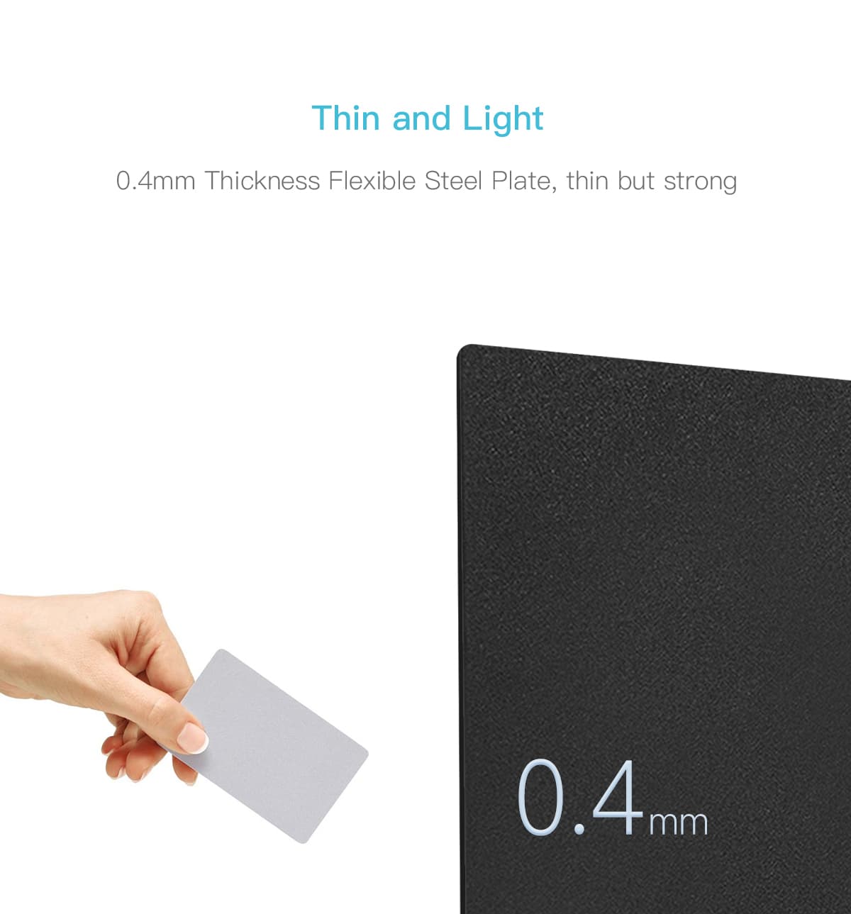 PEI Magnetic Flexible Plate is very thin and light.