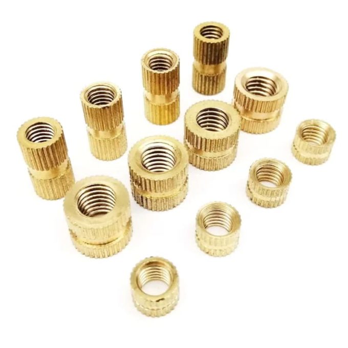 Brass Knurled copper nuts (M2 to M5 Sizes) for 3D printers.