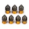 MK8 Brass PTFE Coated Nozzles (0.1 mm to 1.0 mm ) for Ender 3D Printers