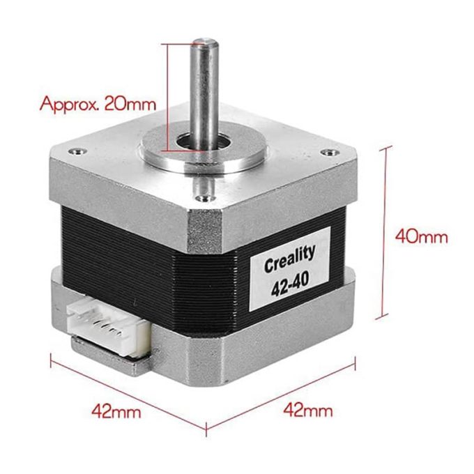 Dimensions: 42-40 stepper motor for Creality 3D printers.