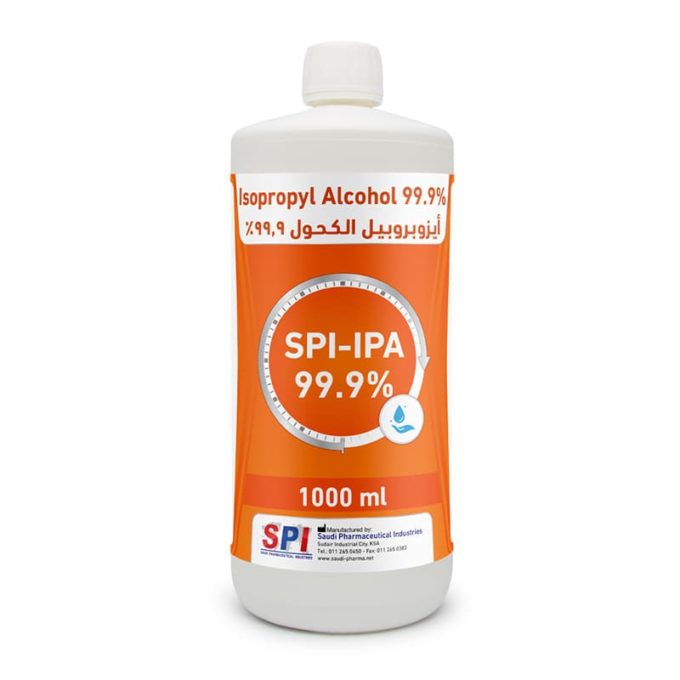 SPI-IPA Isopropyl Alcohol 99.9 Percent solution (1000 ml)