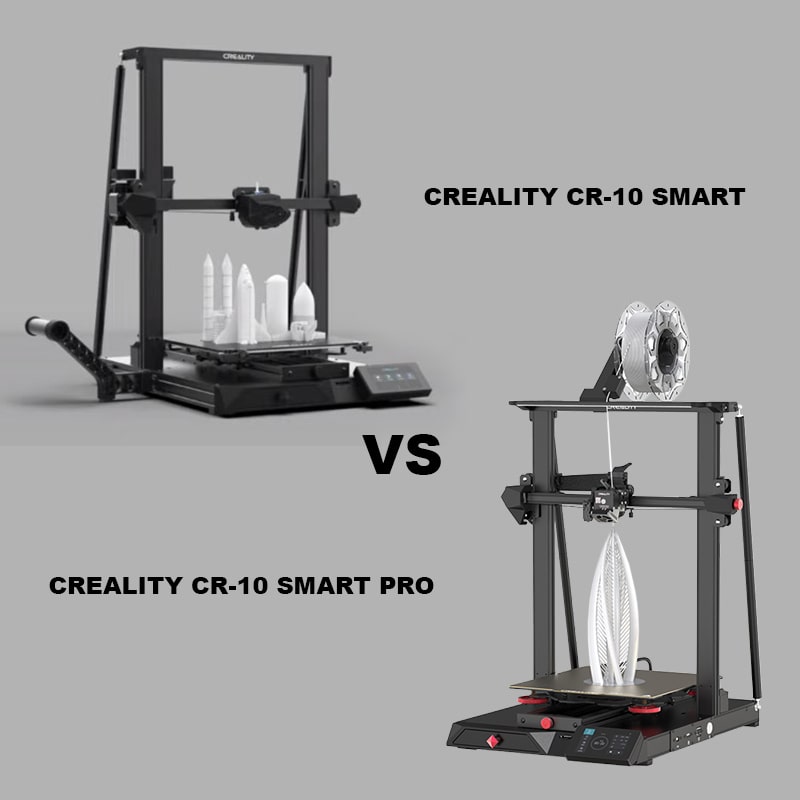 Creality CR-10 Smart vs CR-10 Smart Pro 3D Printers.