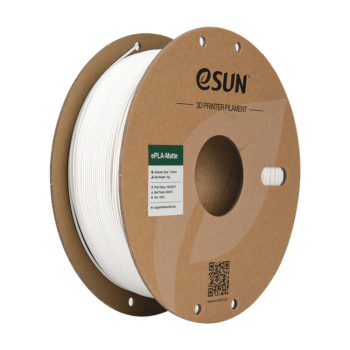 A spool of eSun ePLA-Matte 1.75mm filament for 3D printing