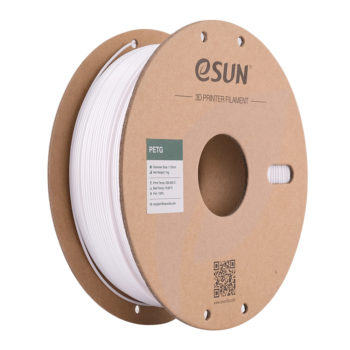 A spool of eSun PETG 1.75mm filament for 3D printing.