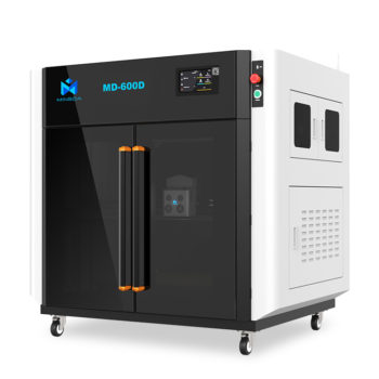 MD-600D industrial 3D printer with large build volume for fast printing of big parts.