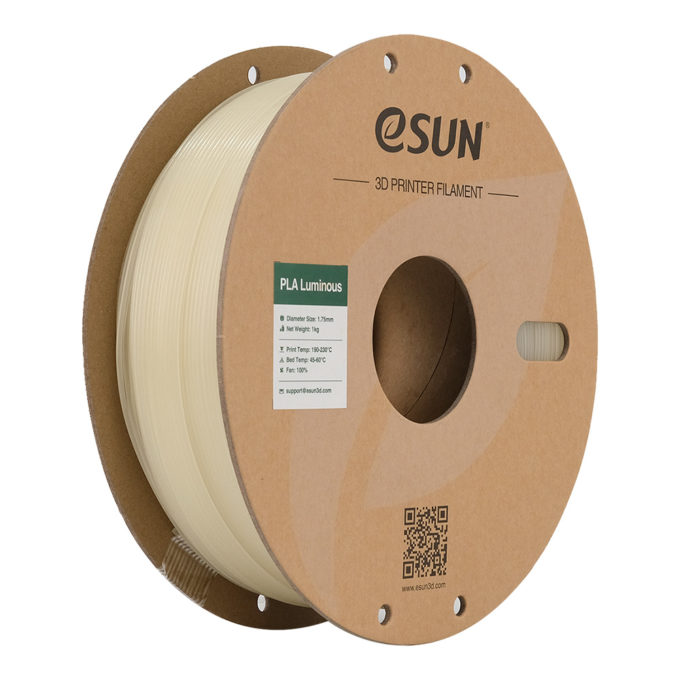 Luminious Filament eSun PLA-Luminous filament, 1.75mm,1kg/roll, with plastic roll - Voxel ...
