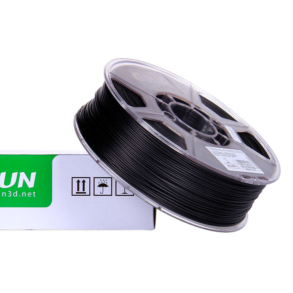 eSUN ePA-CF Natural 1.75mm Carbon Fiber Reinforced Nylon Filament on Plastic Spool – High Strength & Durability