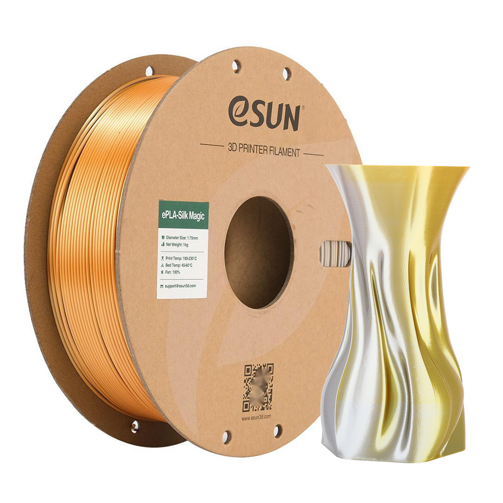 eSUN ePLA-Silk Magic 1.75mm 1kg 3D Printing Filament, with plastic roll