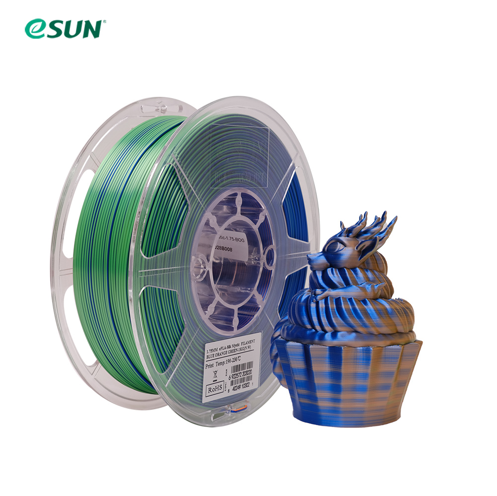 eSUN ePLA-Silk Mystic 1.75mm 1kg 3D Printing Filament, with plastic roll