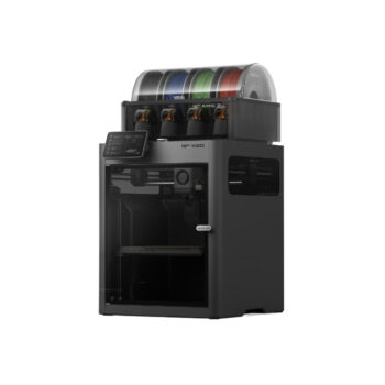 Bambu Lab X2D Combo 3D Printer with dual-nozzle system, enclosed chamber, AMS multi-material unit, and high-speed multi-color 3D printing capability.